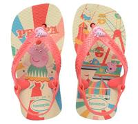 Havaianas Bébé Fille Hav. Baby Peppa Pig Tongues, Crème au Beurre Corail, 8.5 UK Child