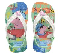 Havaianas Bébé garçon Hav. Baby Peppa Pig Tongues, Blanc, 8.5 UK Child