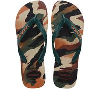 Havaianas Men's Top Camu Flip-Flop, Green Olive Black, 43/44 EU
