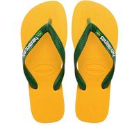 Havaianas Brasil Logo Flip Flops Jaune Pop 6/7 39/40 Unisex