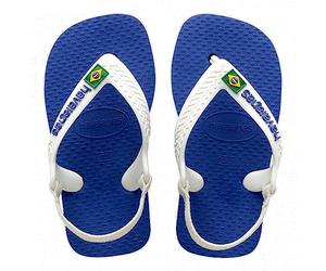 Havaianas Brasil Logo Flip Flops Men White/Marine Flip Flops Shoes