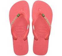 Havaianas Brasil Logo Flip Flops Tropical (same word in French) 7.5/8 4142 Unisex