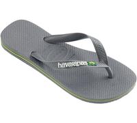 Havaianas - Brasil Logo, Tongs Iconiques, Confortables et Durables, Lanières avec le Drapeau du Brésil et Semelle Antidérapante aux Bandes Colorées, Adultes Unisexe