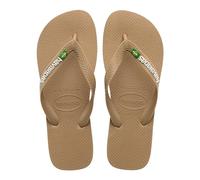 Havaianas - Brasil Logo, Tongs Iconiques, Confortables et Durables, Lanières avec le Drapeau du Brésil et Semelle Antidérapante aux Bandes Colorées, Adultes Unisexe