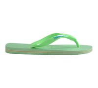 Havaianas - Brasil Logo, Tongs Iconiques, Confortables et Durables, Lanières avec le Drapeau du Brésil et Semelle Antidérapante aux Bandes Colorées, Adultes Unisexe