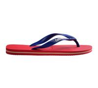 Havaianas - Brasil Logo, Tongs Iconiques, Confortables et Durables, Lanières avec le Drapeau du Brésil et Semelle Antidérapante aux Bandes Colorées, Adultes Unisexe