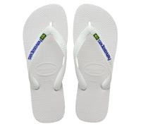 Havaianas - Brasil Logo, Tongs Iconiques, Confortables et Durables, Lanières avec le Drapeau du Brésil et Semelle Antidérapante aux Bandes Colorées, Adultes Unisexe