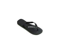 Havaianas – Tongs Brasil Logo – Confortables et antidérapantes – Taille M Homme 43-44 Noir