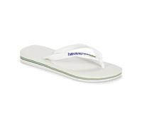 Havaianas Brazil Logo Tongs Claquettes Hommes Couleur Blanc Taille 39/40