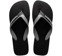Havaianas Décontracté 2.0, Tongues Homme, Noir Acier Gris, 37/38 EU