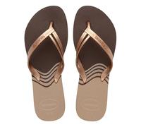 Havaianas Femme Elegance Print Tongues, Dark Brown, 39/40