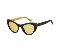 Havaianas Femme CONCHAS 807/HO Lunettes de soleil Plastique Noir Jaune Cat Eye Normale