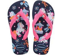 Havaianas Fille Hav. Kids Fantasy Tongues, Bleu Marine, Rose, 4.5/5 UK Child