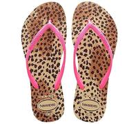 Havaianas Fille Slim Animals (Mini Me) Tongs, Gris Sable Rose, 23/24 EU