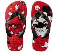 Havaianas Garçon Unisex Kinder Top Disney Tongues, Rouge Rubis, Noir, 28 EU
