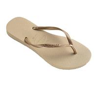 Havaianas Girls Slim (Mini Me), Sand Grey/Light Golden, 12/13