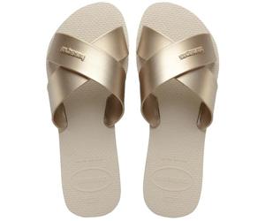 Havaianas Hav.Aqua Metallic, Sandales pour femme, beige, 41 EU