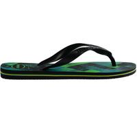 Havaianas Brasil Fresh, Tongs unisexes pour adultes, Noir Feuille Vert, 33/34 EU