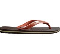 Havaianas Brasil Logo Mixte, Marron ( Dark Brown)/Ceramic, 35/36