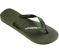 Havaianas Hav. Brasil Logo Ruby Red/Ruby Red Flip Flops Womens Vert 8 Female
