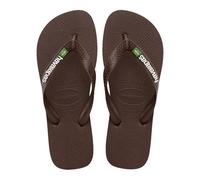 Havaianas HAV.Brasil Logo Sandales unisexe pour adulte, Café/blanc, 43/44 EU