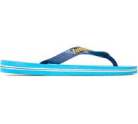 Havaianas Hav. Brasil Logo Turquoise/Turquois Flip Flops Unisex Kids Turquoise 1/2 Unisex