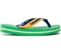 Havaianas Hav. Brasil Mix Leaf Green/Marine B Flip Flops Girls Vert Feuille/Bleu 7C Female