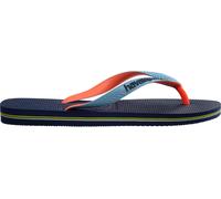 Havaianas Hav. Brasil Mix Leaf Green/Marine B Flip Flops Womens Navy/Bleu Lavande 6/7 Female