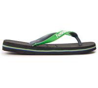 Havaianas Hav. Brasil Mix Leaf Green/Marine B Flip Flops Womens Noir/Vert 1/2 Female