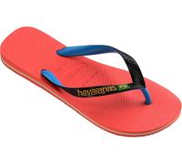 Havaianas Hav. Brasil Mix Leaf Green/Marine B Flip Flops Womens Saumon 1/2 Female