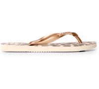 Havaianas Hav. Slim Animals Beige/Rose Gold/D Flip Flops Unisex Kids Or/Marron 1/2 Unisex