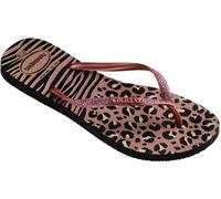 Havaianas Hav. Slim Animals Mix Black/Gold 35 Flip Flops Womens Noir/Or 5 Female