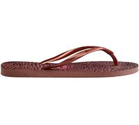 Havaianas Hav. Slim Animals Sand Grey/Golden Flip Flops Girls Rose/Blush 12C Female