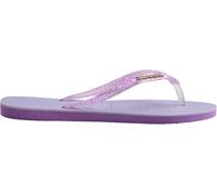 Havaianas Hav. Slim Glitter Flourish Macaron Flip Flops Womens Violet 8 Female