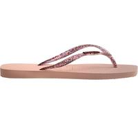 Havaianas Hav. Square Logo Metallic Ballet Ro Flip Flops Womens Ballet Rose 8 Female