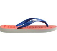 Havaianas Hav. Top Logomania 2 Navy Blue 39/4 Flip Flops Womens Blanc 6/7 Female