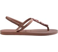 Havaianas Hav. Twist Plus Black/Black 35/36 Flip Flops Womens Crocus Rose 3/4 Female