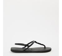 Havaianas Hav. Twist Plus Black/Black 35/36 Flip Flops Womens Noir/Noir 3/4 Female