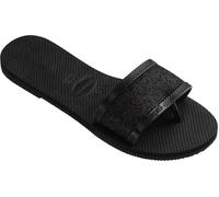 Havaianas Hav. You Angra Glitter Black 35/36 Flip Flops Womens Noir 6/7 Female