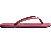 Havaianas Hav. You Glitter Golden 35/36 Flip Flops Womens Velvet Rose 3/4 Female