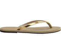 Havaianas Hav. You Metallic Grey Steel/Metall Flip Flops Womens Sable doré 3/4 Female