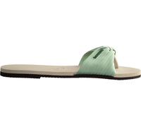 Havaianas You St Tropez Basic, Zehentrenner Damen, Beige Mineral Green, 8 UK