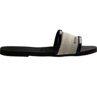 Havaianas Hav. You Trancoso Premium Crocus Ro Flip Flops Womens Noir 3/4 Female