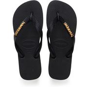Havaianas Havaianas Black Top Logo Metallic Sandals