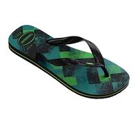 Havaianas Herren Brasil Fresh Flipflop, Black Black Leaf Green, 33/34 EU