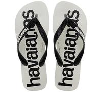 Havaianas Homme Hav. Top Logomania 2 Tongues, Blanc, Noir, Blanc, 12/13 UK
