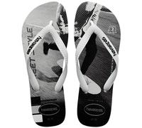 Havaianas Hype, Tongs pour homme, blanc, noir, blanc, 39/40 EU