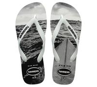 Havaianas Hype, Flip Flop Men, White White Black Grey, 43/44 EU