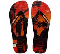 Havaianas Tongs confortables Hype Sandblue pour homme, Noir Noir Bégonia Orange, 39/40 EU
