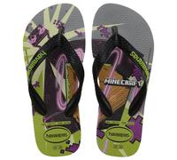 Havaianas Jungen Minecraft Tongs pour enfant, vert olive, 7 UK